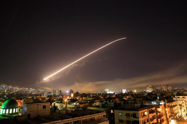 US, France, Britain launch strikes on Syria