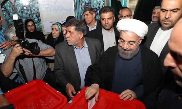 Results show Iran's Rouhani headed for re-election