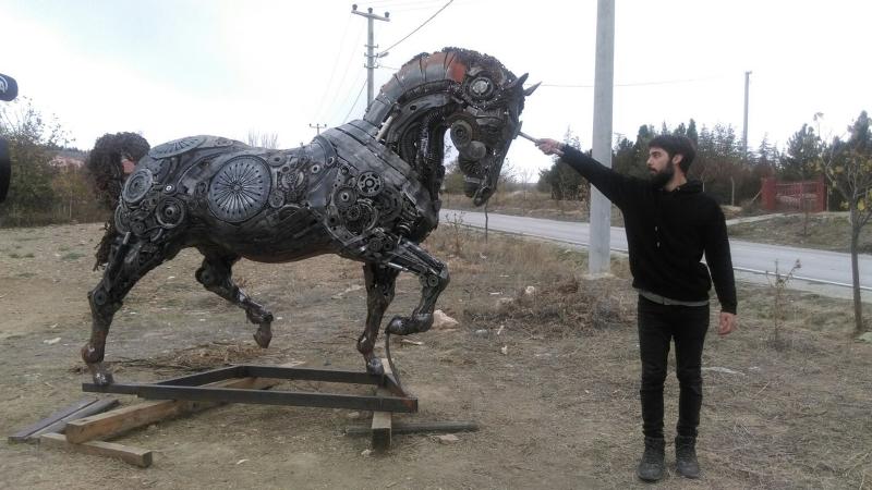 Hurda ile şahlanan sanat Hurda ile şahlanan sanat